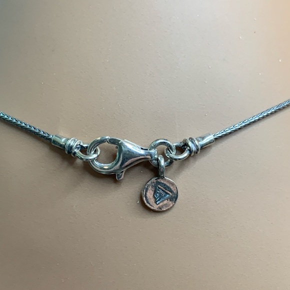 Silpada Vintage Sterling Peace Sign Necklace on Foxtail Chain/Necklace - Israel - Picture 7 of 13